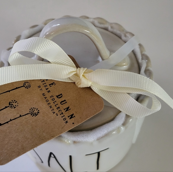Rae dunn SALT ceramic canister Jar - Picture 2 of 3